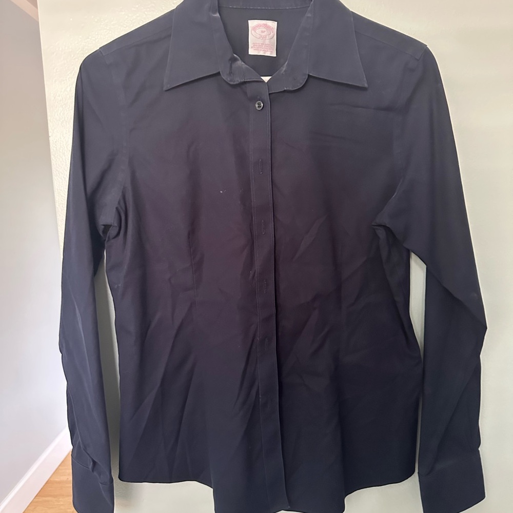 Brooks Brothers Navy Blue Blouse Tailored Fit